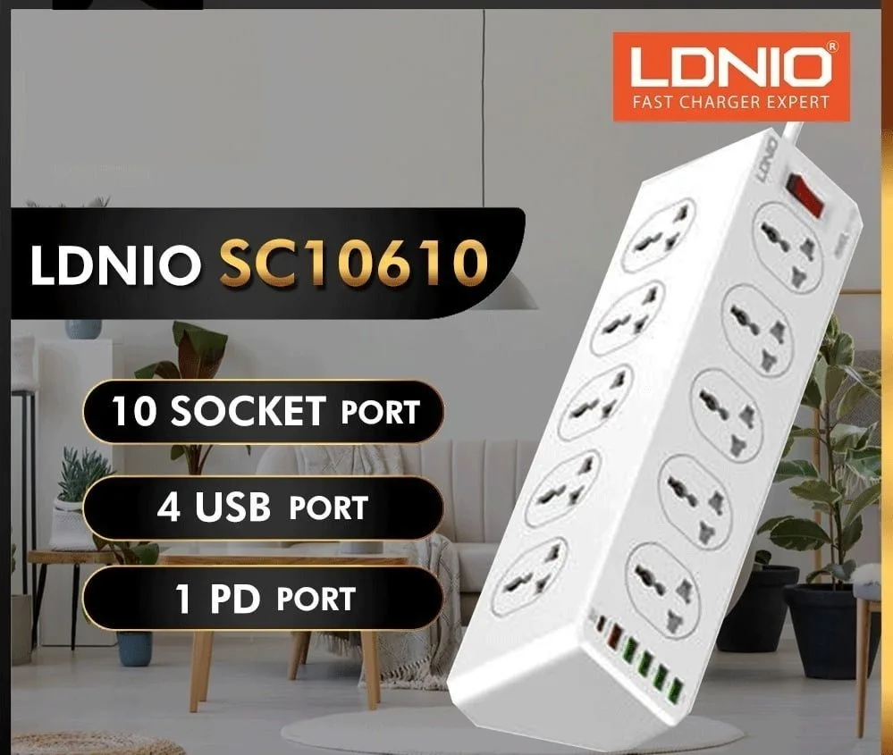 LDNIO SC10610 30W 10-Port USB Charger Power Strip thumb 9