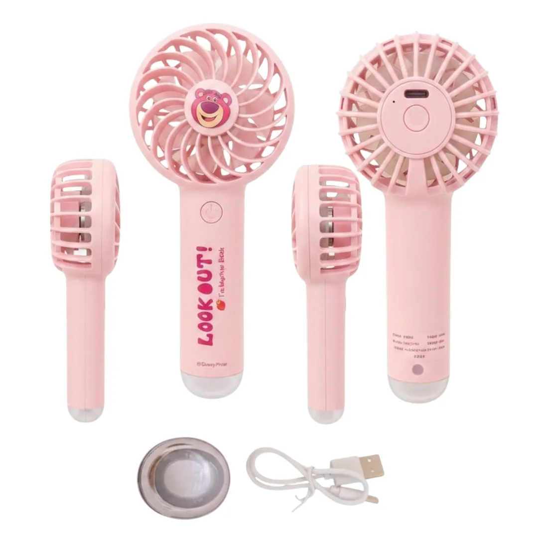Mickey Cute Portable Fan with LED Light thumb 3