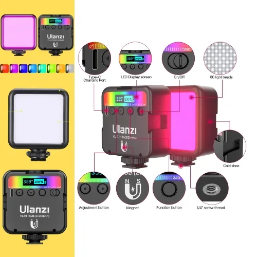 Ulanzi Mini RGB Camera Light VL49