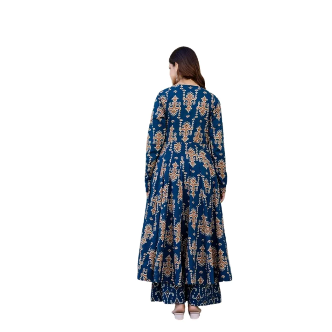 Ruhani Anarkali Suit Set with Mul Cotton Dupatta thumb 8
