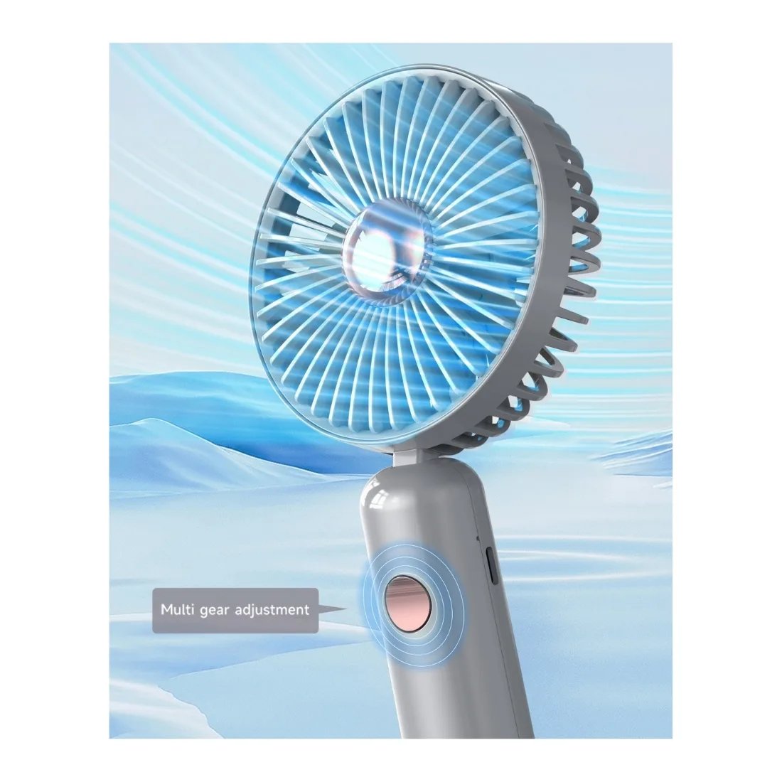 Mini Hand  Electric Travel Fan with Phone Stand thumb 6