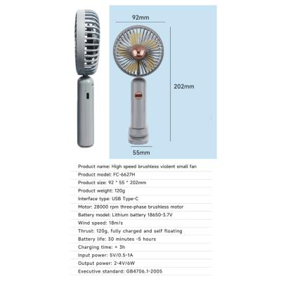 Mini Hand  Electric Travel Fan with Phone Stand